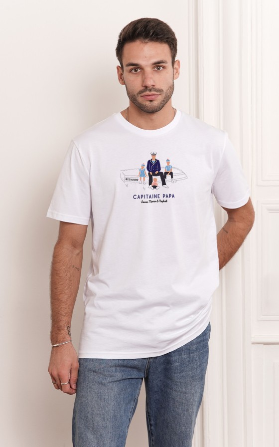 T-shirt Capitaine et ses enfants - Personnalisable