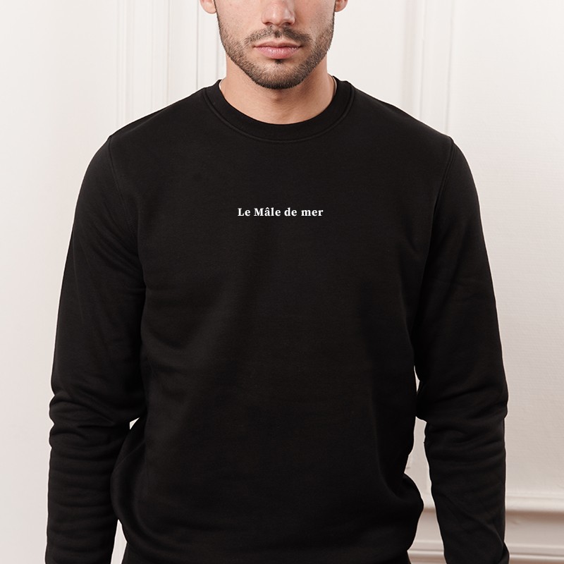 Sweat homme brode Joli mot Personnalisable