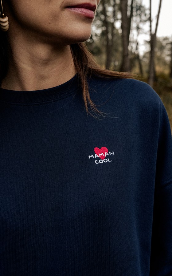 Sweat femme brodé Grand amour - Personnalisable