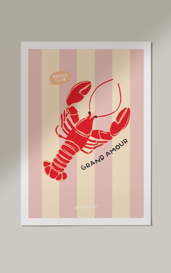 Affiche Grand homard - Personnalisable