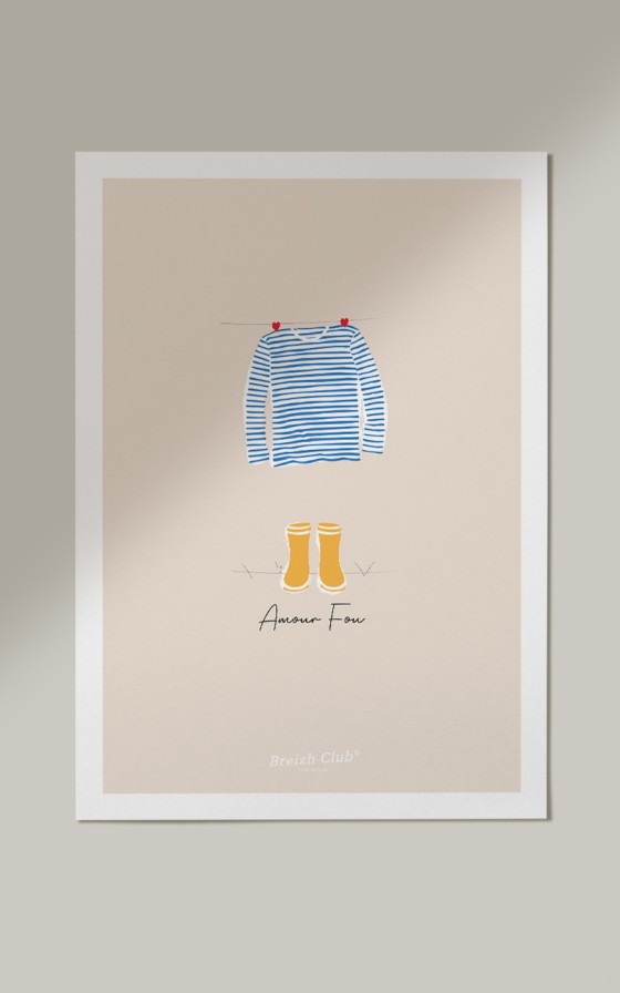 Affiche Jolie marinière - Personnalisable