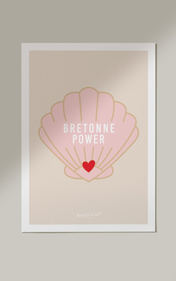 Affiche Bretonne power - Personnalisable