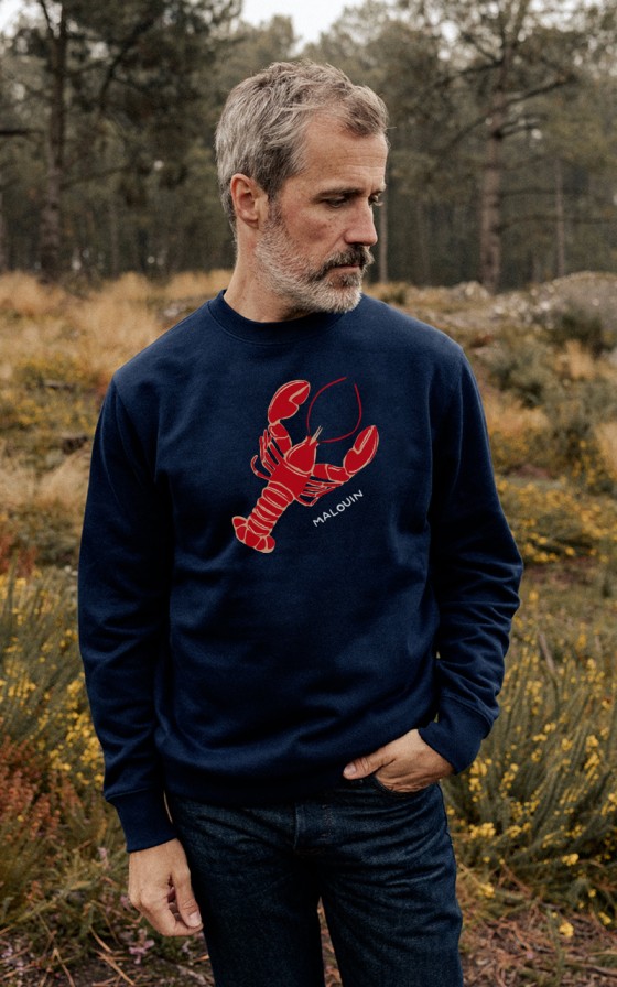 Sweat homme Grand homard - Personnalisable