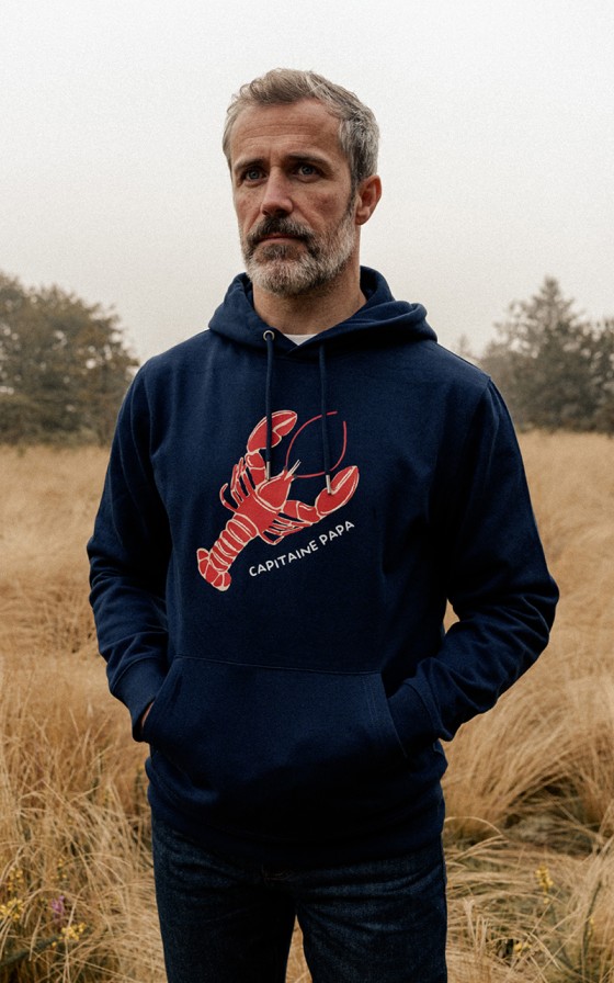 Sweat à capuche Grand homard - Personnalisable