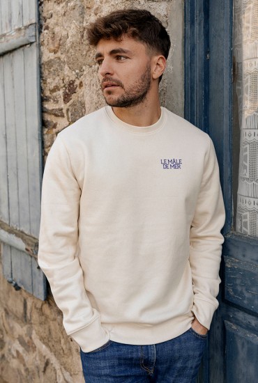 Sweat brodé homme sale