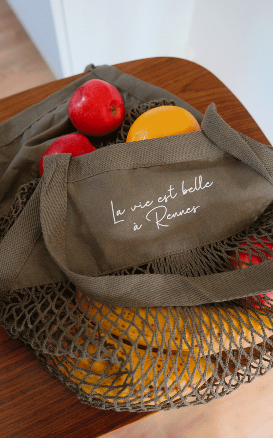 Sac filet La vie est belle - Personnalisable