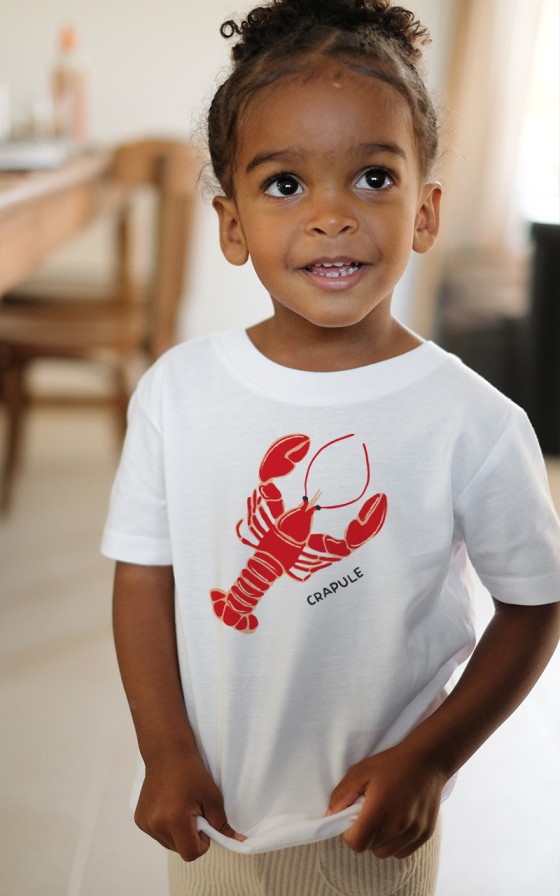 T-shirt enfant Grand homard - Personnalisable