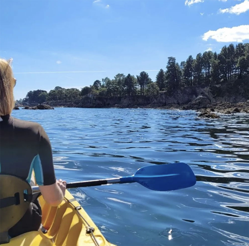 kayak dans l'archipel des Glénan